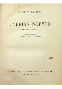 Cyprjan Norwid 1933 r