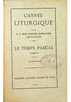 LAnnee Liturgique LAvent 1926 r.