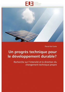 Un progrès technique pour le développement durable?