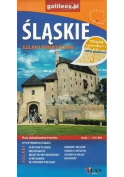 Mapa wodoodporna - Śląskie szlaki tematyczne