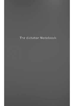 The dictator Creative journal blank notebook