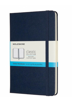 Notes Classic 11,5x18 tw. kropki sapphire blue