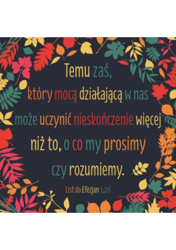 Podstawka korkowa - Temu zaś który mocą