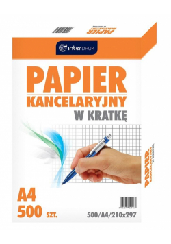 Papier kancelaryjny A4/500K kratka