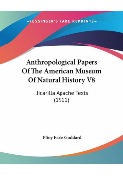 Anthropological Papers Of The American Museum Of Natural History V8