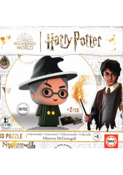 Puzzle 3D Harry Potter Minerva McGonagall 39 elementów