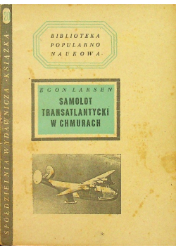 Samolot transatlantycki w chmurach
