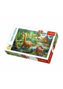 Puzzle 60 Wędrówka dinozaurów TREFL