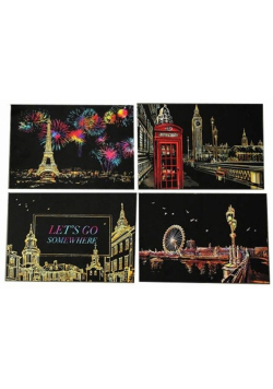 Magiczna Zdrapka - 4w1 Europa 20x14cm
