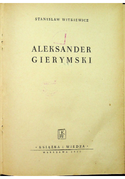 Aleksander Gierymski 1950 r.