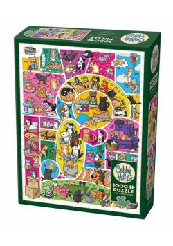 Puzzle 1000 Śmieszne koty