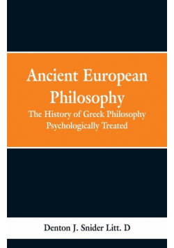 Ancient European Philosophy