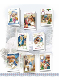 Karnet B6 BN z elem. i opłatk. Religia (10sz) MIX