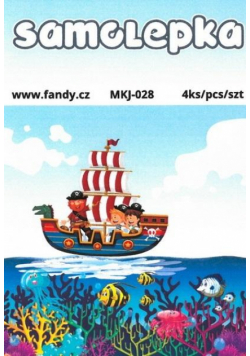 Naklejki papierowe Mini - Piraci