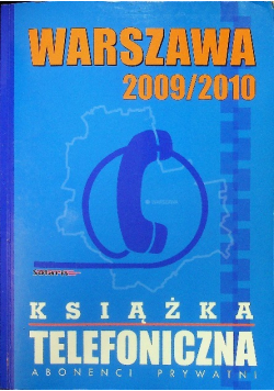 Książka telefoniczna Warszawa 2009 / 2010