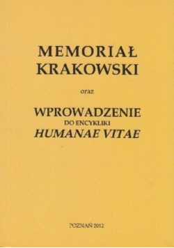 Memoriał krakowski oraz wprowadzenia