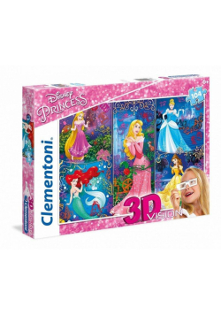 Puzzle 104 3D Vision Księżniczki 2