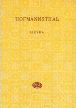 Hofmannsthal Liryka