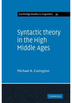 Syntactic Theory in the High Middle Ages
