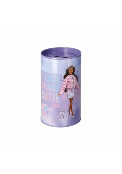 Skarbonka metalowa okrągła Barbie