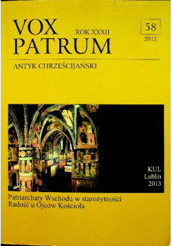 Vox patrum, rok XXX, nr 58