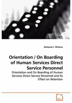 Orientation / On Boarding of Human Services Direct  Service Personnel