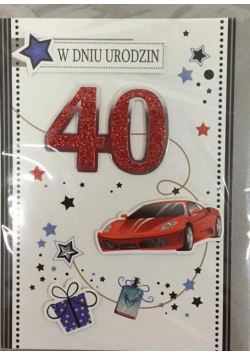 Karnet urodziny B6 Premium 60 + koperta