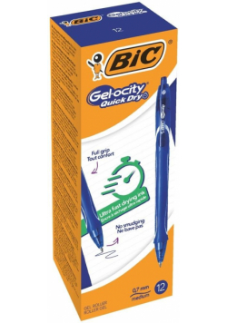 Długopis żelowy Gelocity niebieski (12szt) BIC