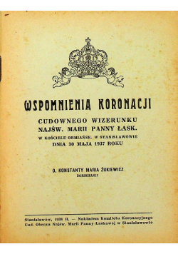 Wspomnienia koronacji 1937 r.