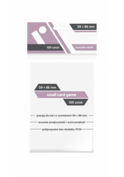 Koszulki Small Card Game 59x86 (100sztuk) REBEL