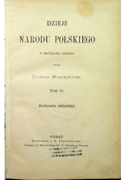 Dzieje narodu polskiego tom IV 1871 r.