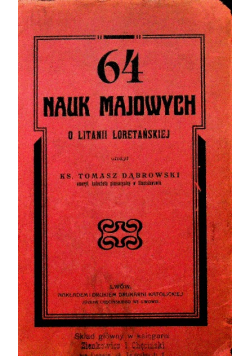 64 nauk majowych o Litanii Loretańskiej, 1908 r.