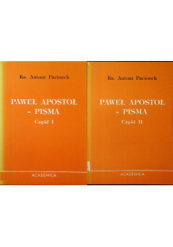 Paweł Apostoł Pisma Część 1 i 2