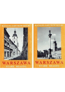Katalog Zabytków Sztuki Warszawa Stare miasto 2 tomy