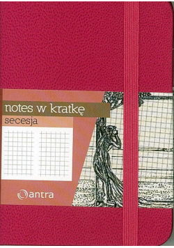 Notes A7 Kratka Secesja Różowy ANTRA