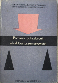 Pomiary odkształcen obiektów przemysłowych
