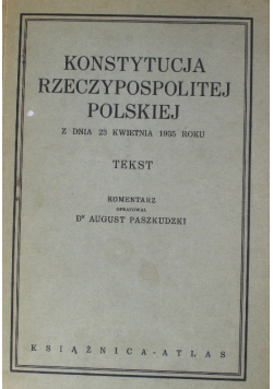 Konstytucja Rzeczypospolitej Polskiej 1935 r.