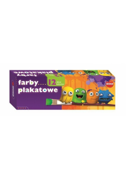 Farby plakatowe 12 kolorów 20ml eko MONA