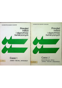 Przegląd metod i algorytmów numerycznych tom I i II