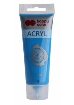 Farba akrylowa 75ml niebieska HAPPY COLOR