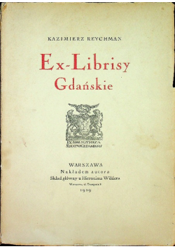 Ex Librisy Gdańskie 1929 r.