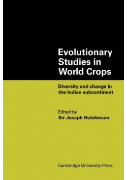 Evolutionary Studies in World Crops