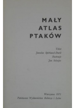 Mały atlas ptaków