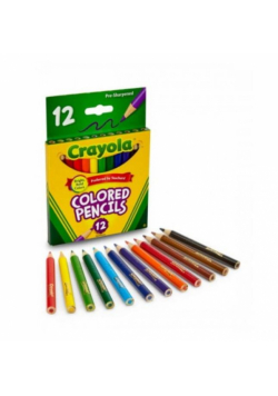 Kredki ołówkowe mini 12 kolorów CRAYOLA