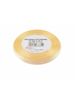 Wstążka satynowa ecru 12mmx32m