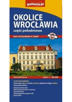 Mapa - Okolice Wrocławia cz. południowa 1:100 000