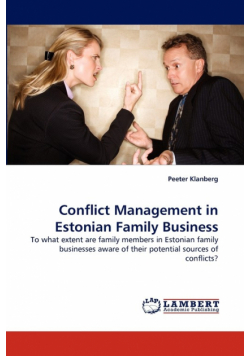 Conflict Management in Estonian Family Business