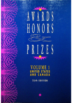 Awards Honors Prizes Volume 1