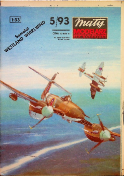Mały modelarz nr 5 Angielski samolot myśliwski Westland Whirlwind