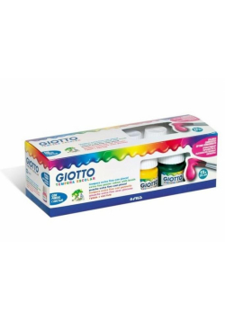 Farby Tempera Escolar 12 kolorów + pędzelek GIOTTO